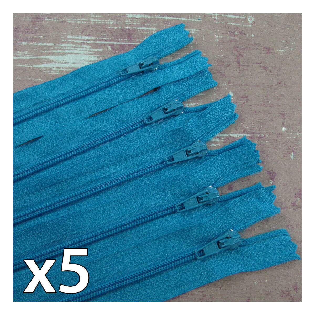 X 5 ZIPS No.3 CLOSED END 4" 26" NYLON ZIPS *26 COLOURS* SEW CUSHIONS
