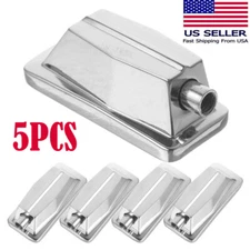 Silver Metal Single End Tom Drum Lugs without Mounting Screws Set of 5