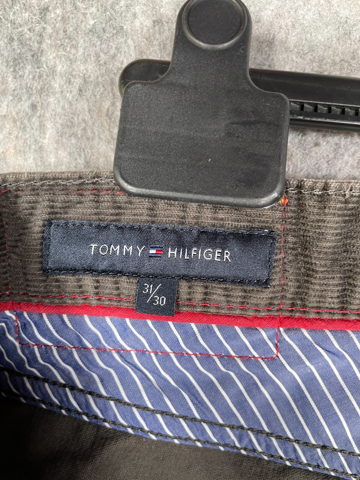 Tommy Hilfiger Trousers Mens 32x30 Brown Corduroy Pants Smart Casual Madison USA thumbnail 6