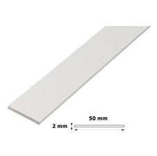 FLAT BAR TRIM  DOOR WINDOW ARCHITRAVE WHITE PVC COVER STRIP 236.22" / 6 M Roll