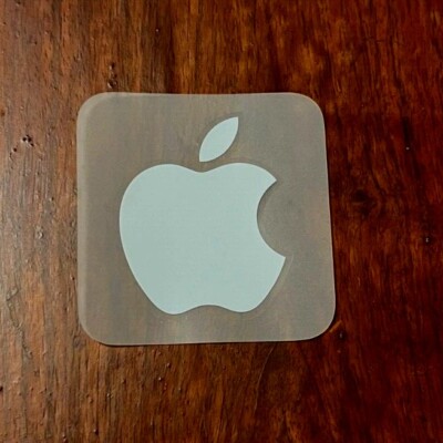 Authentic Apple White Logo Sticker Decal  iphone ipod