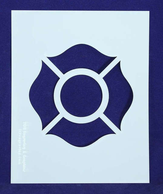 Fire Hydrant/Maltese Cross Stencils-2pc -Mylar 14 Mil Painting ...