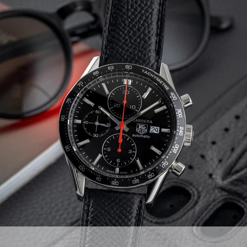 Tag Heuer Carrera Calibre 16 Chronograph Stahl Automatik Herrenuhr Ref CV2014