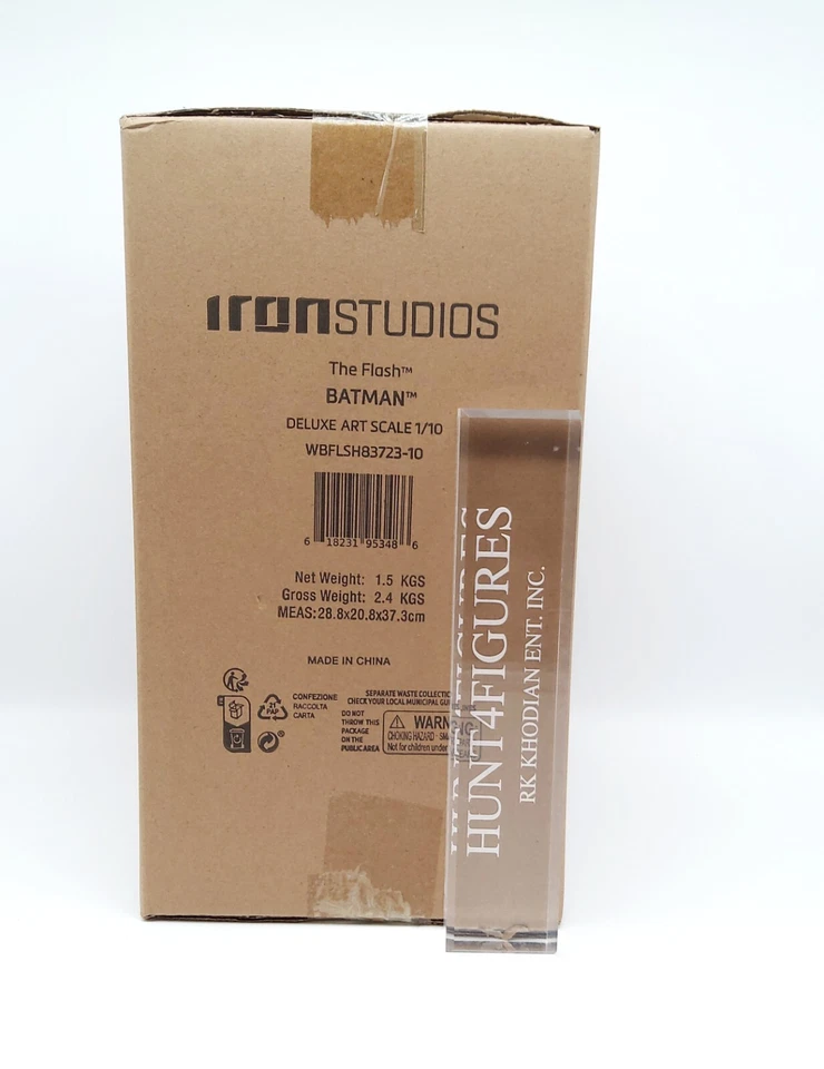 Estatua The Flash Batman escala de arte de lujo 1/10 (2024) Iron Studios nueva en caja Foto 4 de 4