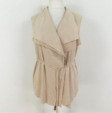 Katherine Barclay Montreal Cream Size Large 12/14 Waistcoat Moleskin Suede Feel