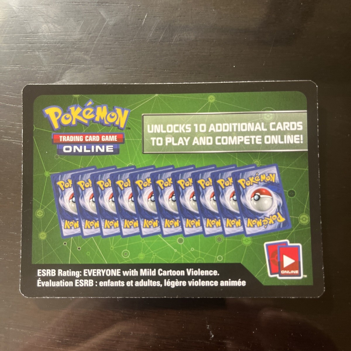 green code card pokemon pokemon code card green