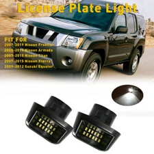 2* White LED License Plate Light Lamp For 2008-2015 Nissan Armada Car Auto Parts