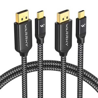 USB C to DisplayPort Cable (8K 60Hz, 4K 240/144Hz), [Aluminum Shell, Gold-Pla...