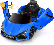Lamborghini Ride on Car with Scissor Door for Kids LED Light Wide Seat NEW USA