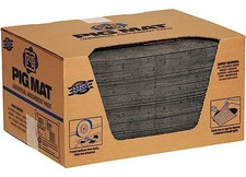 New Pig 25300 PIG 15" x 20" Universal Medium-Weight Absorbent Mat Pad 100/Box
