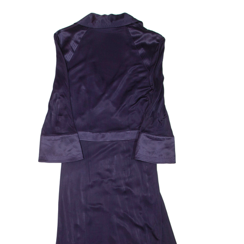 KAREN MILLEN Womens Day Dress Purple Viscose Long UK 12 - Picture 4 of 6