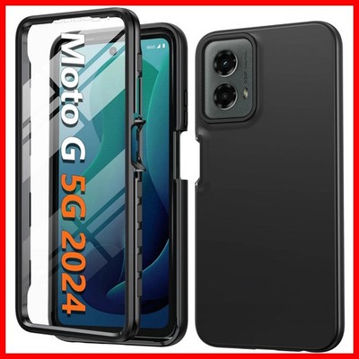 For Motorola Moto G 5G 2024 Case W/ Rugged Shockproof & Screen Protective Cover