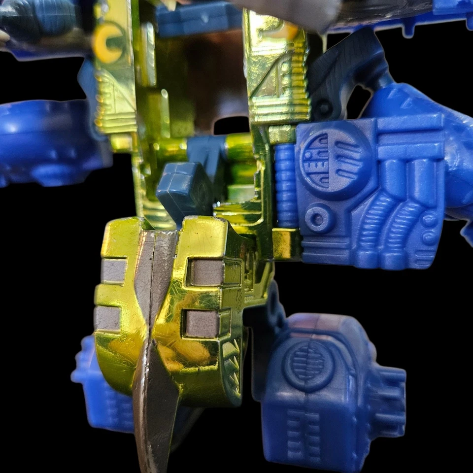 Transformers Beast Wars Cybershark Transmetal Hasbro 1998 Blue Silver Figure - Image 3 of 4