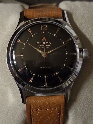 Vintage Armbanduhr Buren Grand Prix– Handaufzug – Cal. 1420 - NOS - Bild 2 von 10