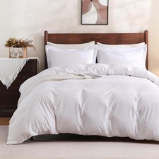 Duvet Cover King Size - 3 Pieces Microfiber Duvet Cover Set with Zipper Closure