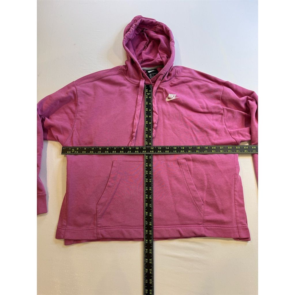 Nike Club Fleece Pullover Hoodie Pink Unisex Size M Long Sleeve thumbnail 4