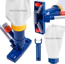 Manual Pool Vacuum for above Ground Pool(2025 Upgrade) with Fine Mesh Bag& 56" P