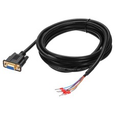 26AWG DB9 Female to Bare Wire with 9 Wiring Terminals Double Shielded 9.8 ft