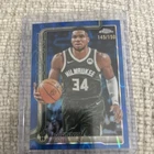 2025 Topps Chrome Basketball RayWave Blue Refractor Giannis Antetokounmpo #137