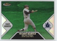 2006 Topps Finest Moments Green Refractor 69/199 Mickey Mantle #MMFM16 HOF ms9