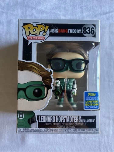 Funko Pop! The Big Bang Theory - Leonard Hofstadter as Green Lantern  +protector