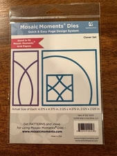 BRAND NEW!  NLA Mosaic Moments Clover Die Cut Set SHIPS FREE!