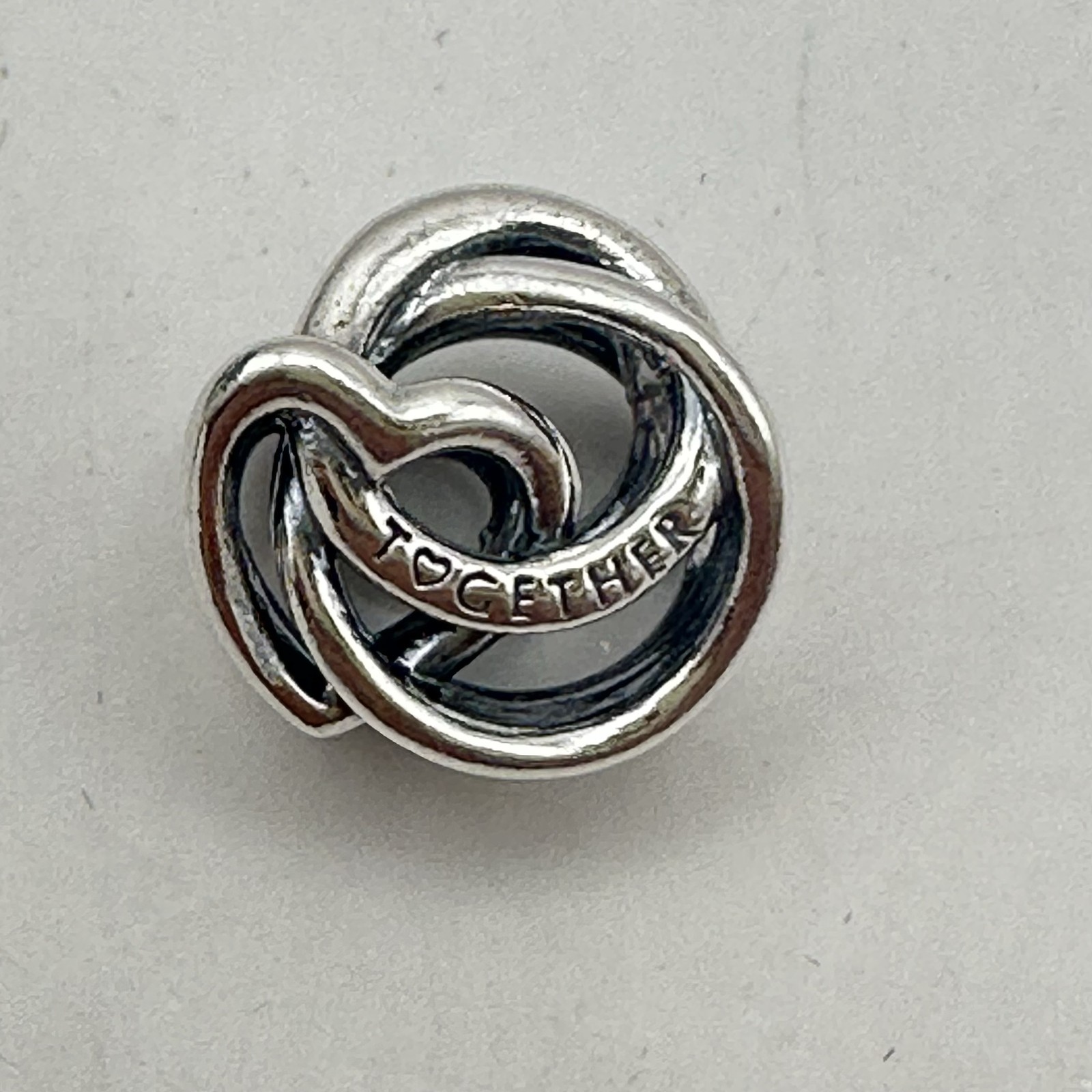 Pandora Womens Family Together Always Enriched Heart 925 Sterling Silver Charm