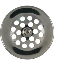 Replacement Bathtub Dome Strainer with 3-Inch Screw - Polished Chrome Elegance