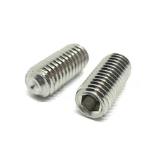 5/16"-24 Stainless Steel Cup Point Allen Socket Set Screw (Choose Length & Qty)
