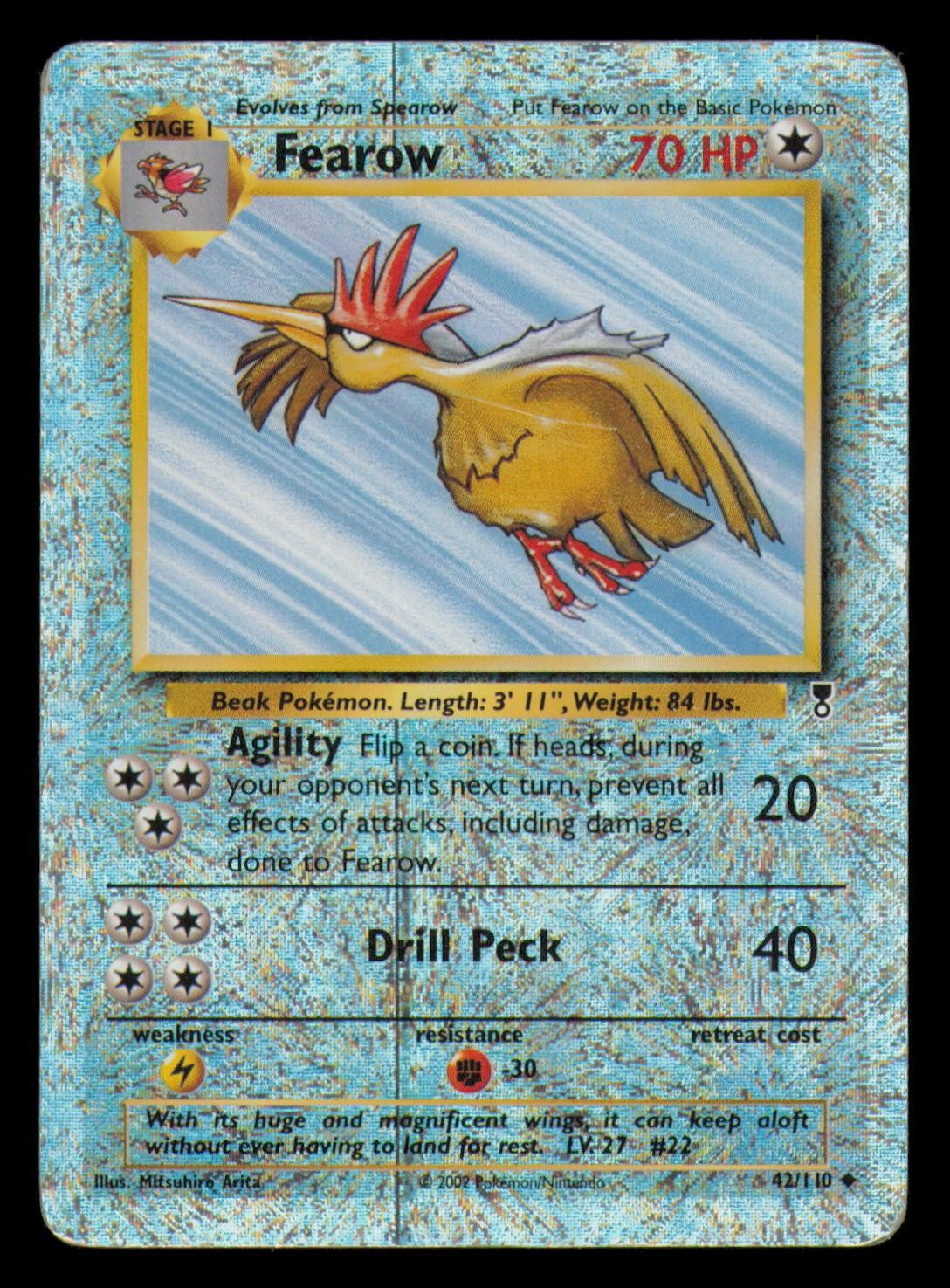 Fearow 42/110 Uncommon Legendary Collection Pokemon Reverse Holo MP