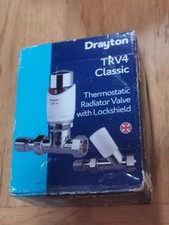 Drayton  TRV4 Classic 15mm Straight Valve with Lockshield