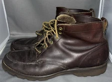 Vintage LL Bean MADE IN USA, BROWN LEATHER Men Size 11.5, DUFLEX SOLE 