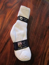 4 Pairs Men Solid Sports Athletic Work Plain Crew Cotton Socks size 9-11