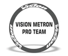 Vision Metron Pro Team Road Bike Rim Decal Wheel Sticker Set Adhesive White