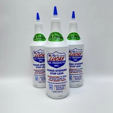 (3) Lucas Oil Power Steering Stop Leak - 1qt (3qt total) - Rack & Pinion - 10011