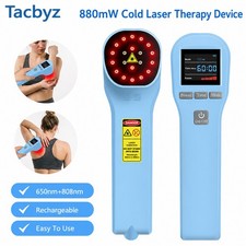 Cold Laser Physiotherapy 650nm 808nm Portable Back Muscle Pain Strain Relief