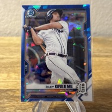 2021 Bowman Sapphire Edition - Chrome Prospects Riley Greene #BCP-4 (RC)