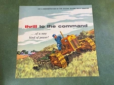 Early Oliver OC-3 Crawler & 2 Plow Demonstration Sales Brochure 1955