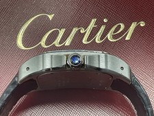 Cartier Santos 100 Automatic Steel. Model #2556, Larger 38mm Watch 9
