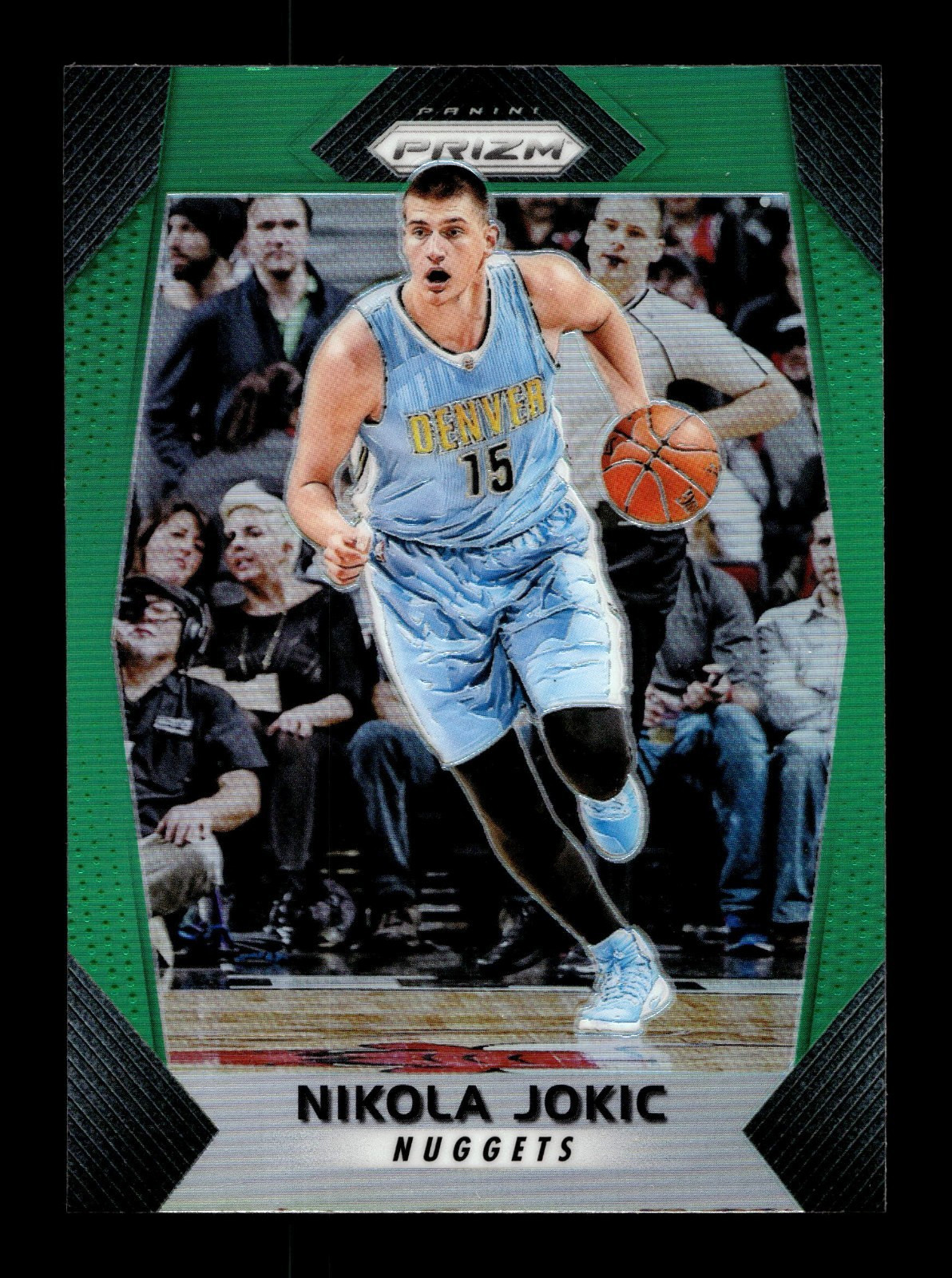 2017-18 Panini Prizm Green Prizm #166 Nikola Jokic NUGGETS