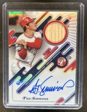 2025 Topps Pristine Ted Simmons Pieces Relic Auto Bat #PPAR-TSS Cardinals