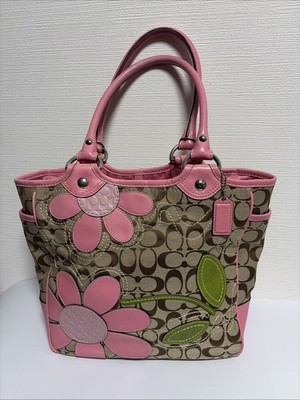 Coach F14724 Limited Edition Signature Bleecker Daisy Shoulder Bag