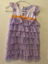 Disney Jr Fancy Nancy Purple Costume Dress Sz 4-6