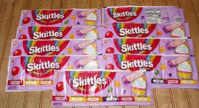 9 Packs Skittles Dipping Candy, Assorted Fruit Flavors, Easter Basket Stuffers