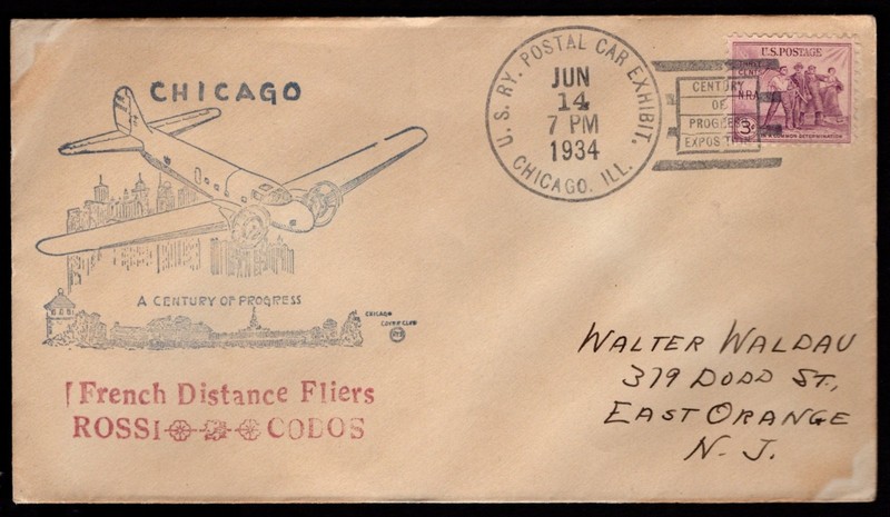 CENTURY OF PROGRESS Cover FRENCH DISTANCE FLIERS Rossi & Codos