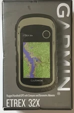 Garmin ETREX 32x Rugged Outdoor Handheld GPS  w/Compass & Baro Alt 010-02257-00