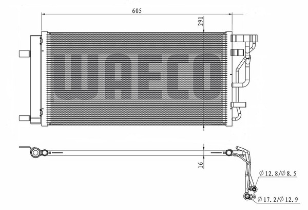 Kondensator Klimaanlage Waeco 8880400630 FüR Hyundai I30 Pde Pd Pden Fastback Cd-image
