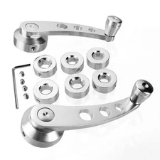 Billet Aluminum Window Crank Grab Handle Silver For Hot Rod Chevy Ford Chrysler