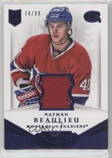 2013 Panini Dominion Authentic Material Jersey 74/99 Nathan Beaulieu #D-NB 0af