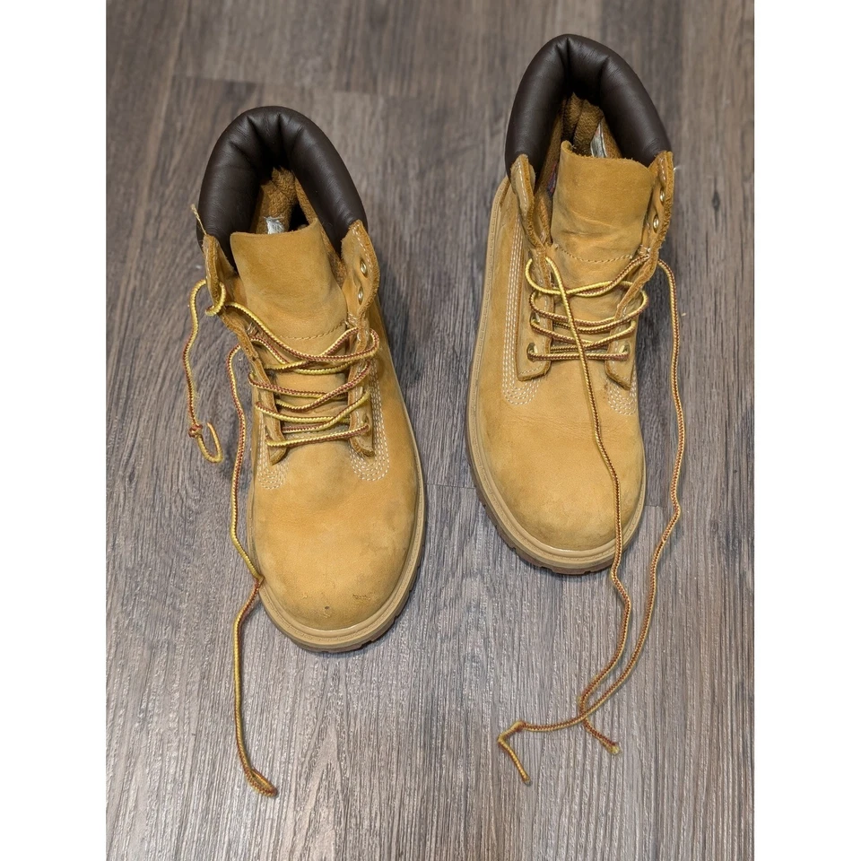 Timberland Youth 2.5M Premium Impermeable Trigo Tostado Botas de Cuero Foto 4 de 4